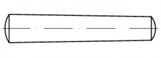 25 Stück Kegelstifte ISO 2339 - Form B (gedreht) - blank - 10 x 110 mm